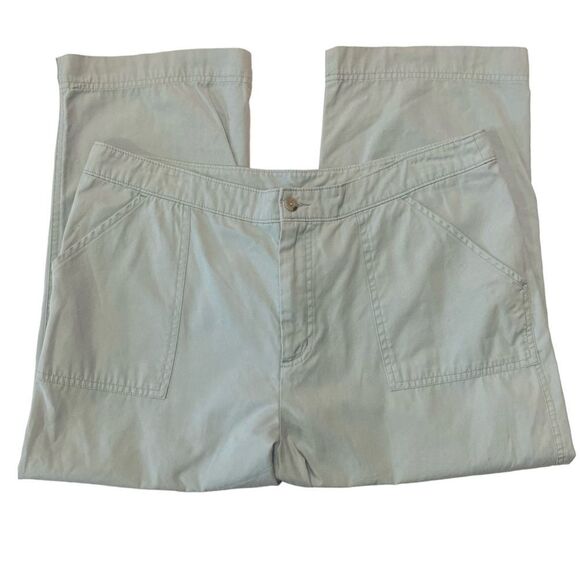Woolrich Women's Powder Blue Capri Cropped Pants W/Pockets - Picture 1 of 12